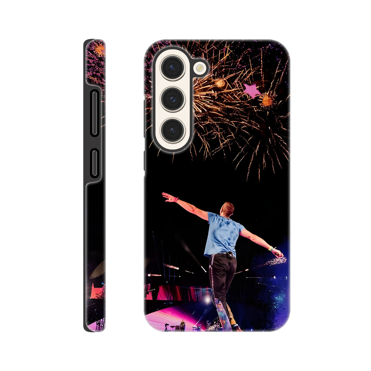 Protective Samsung tough case inspired by Chris Martin stage visuals