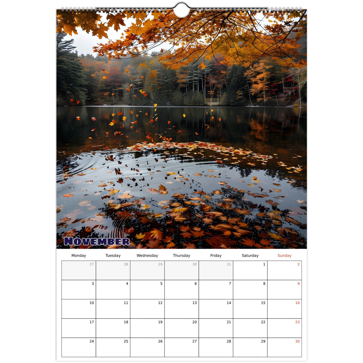 November nature scene