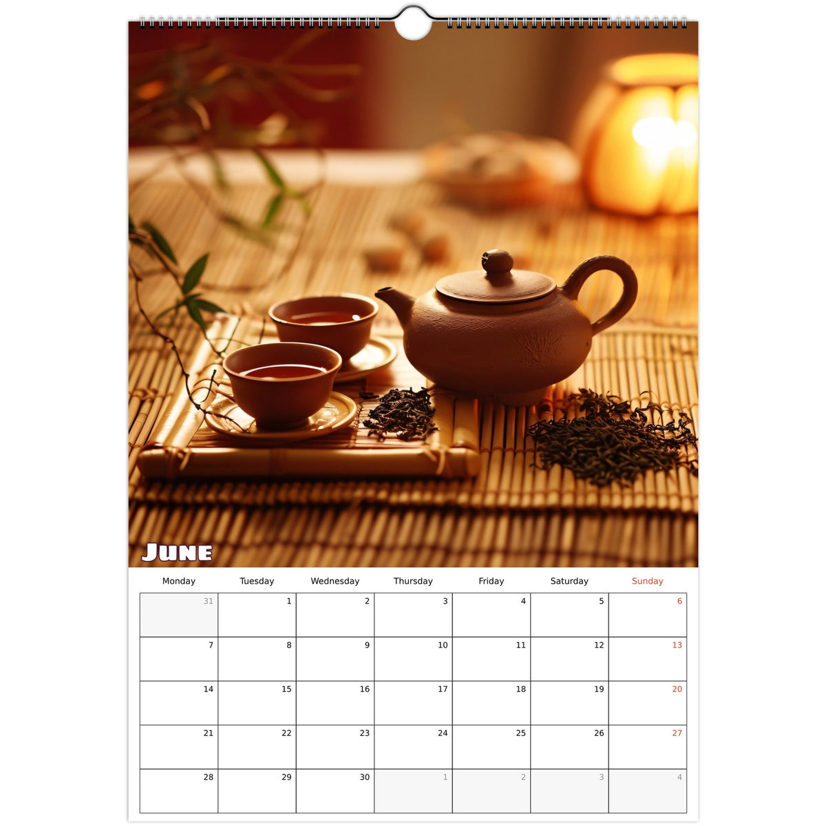Tea Lovers Calendar 2027 June photo