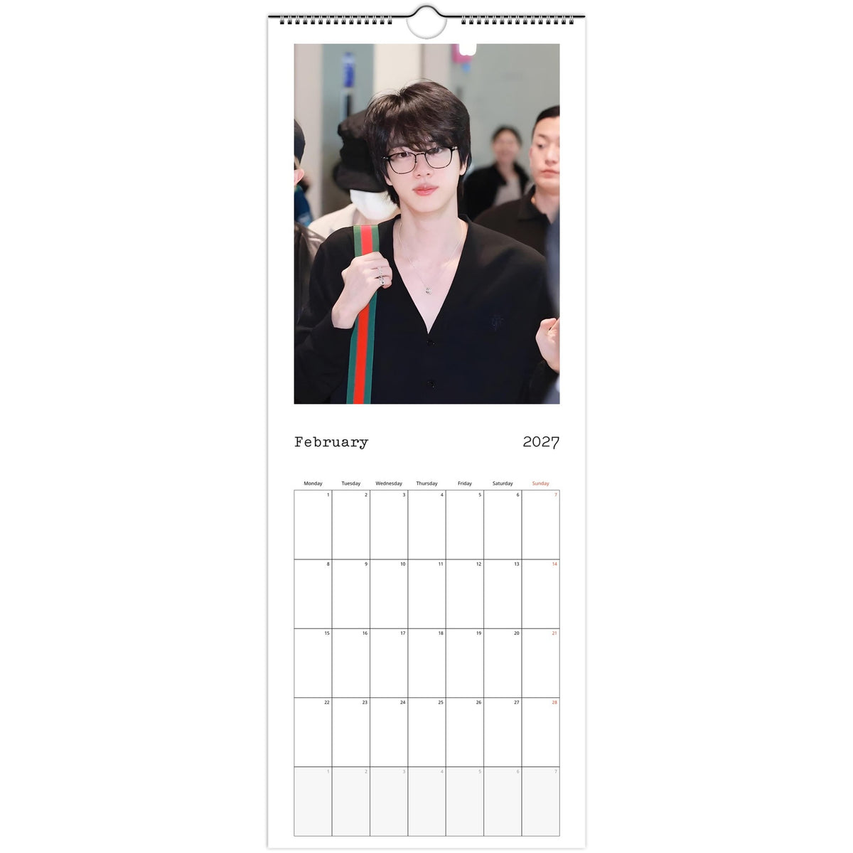 BTS Jin Calendar February portrait