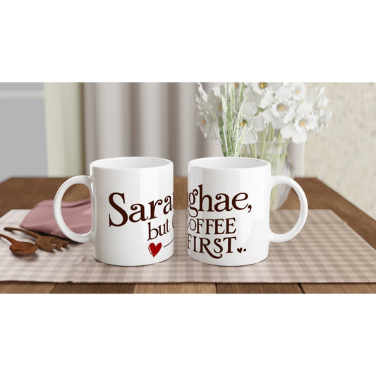 Saranghae But Coffee First mug