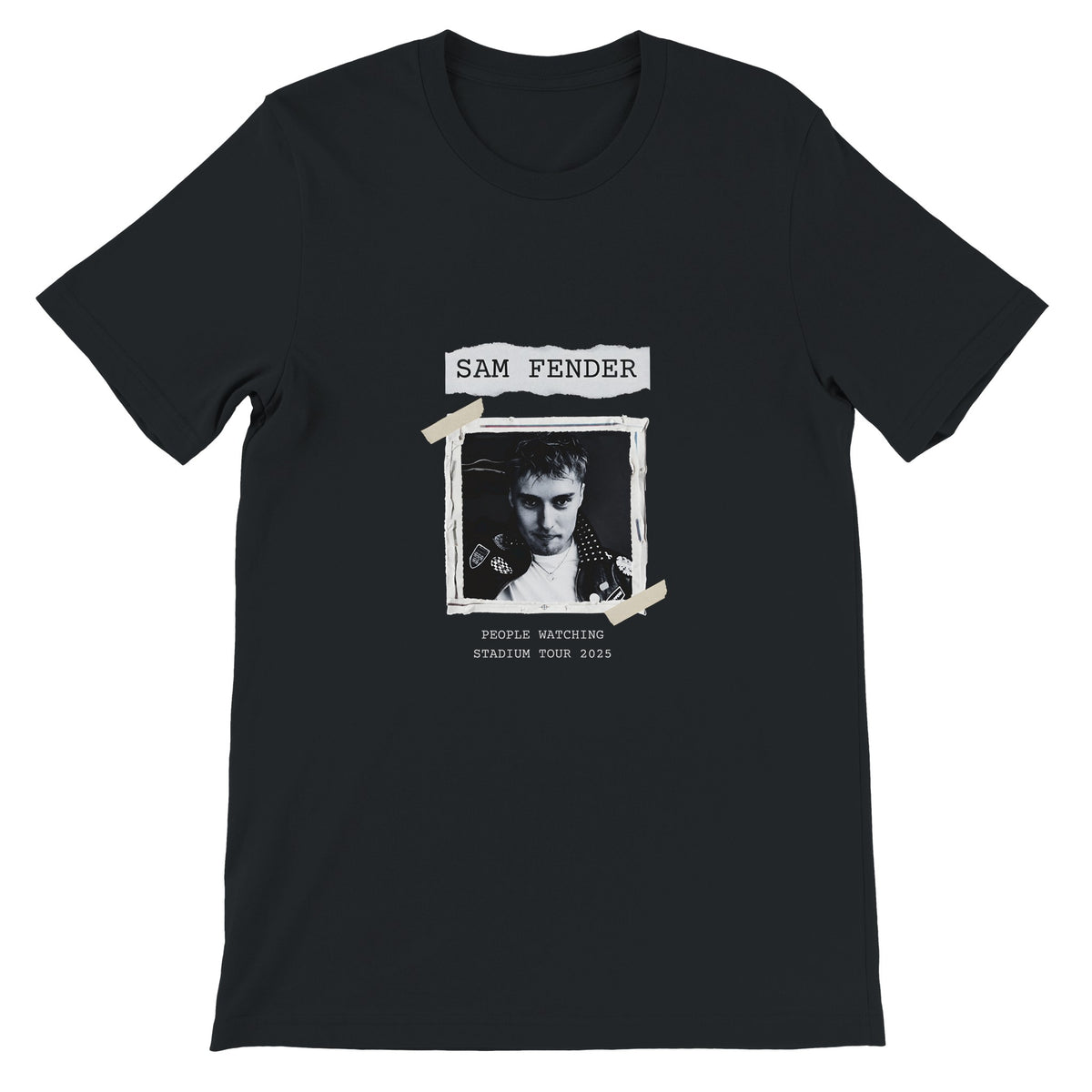 Sam Fender band merch t‑shirt with People Watching tour print