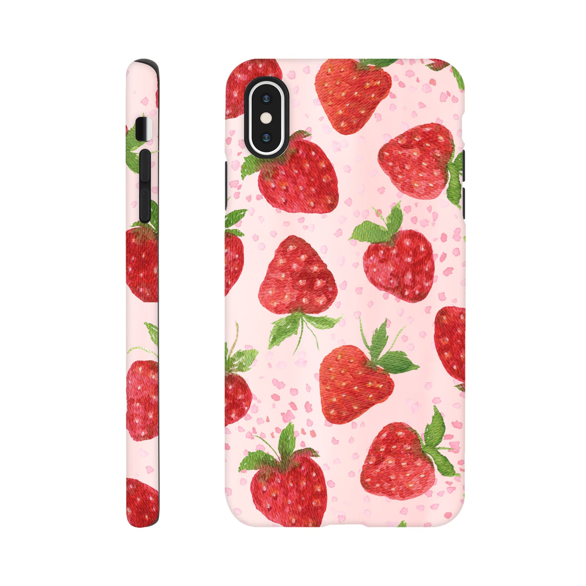 Cute fruit aesthetic iPhone case with dual‑layer shockproof build