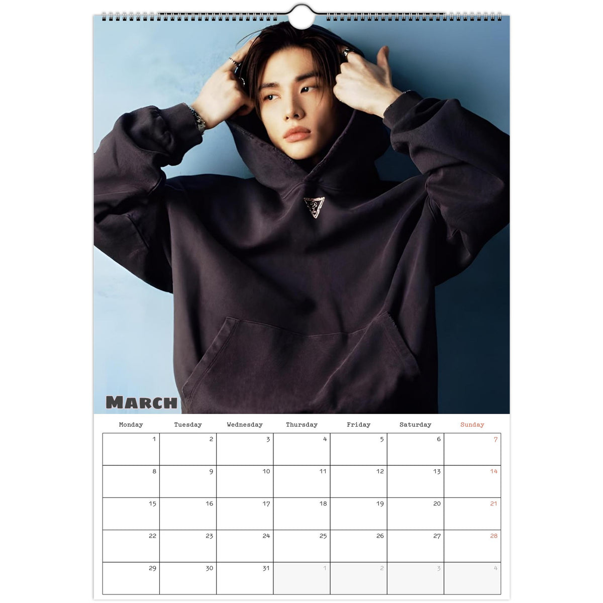 Stray Kids Hyunjin Calendar 2027 March photo