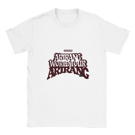White BTS Arirang 2026 Madrid 26 t‑shirt