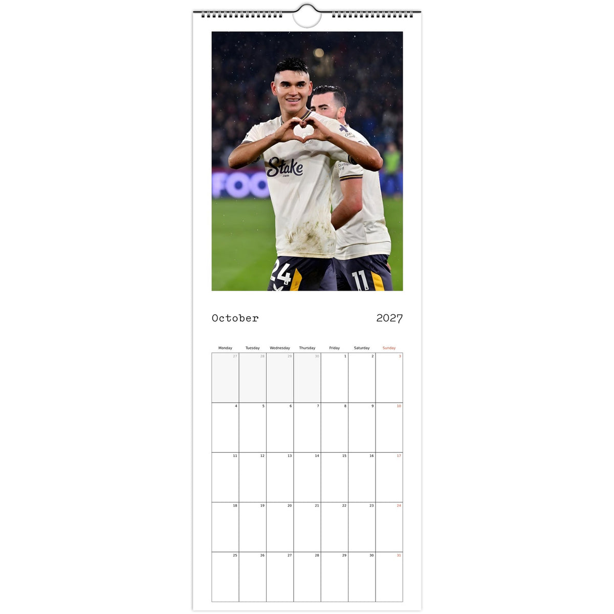 October Everton Calendar photo