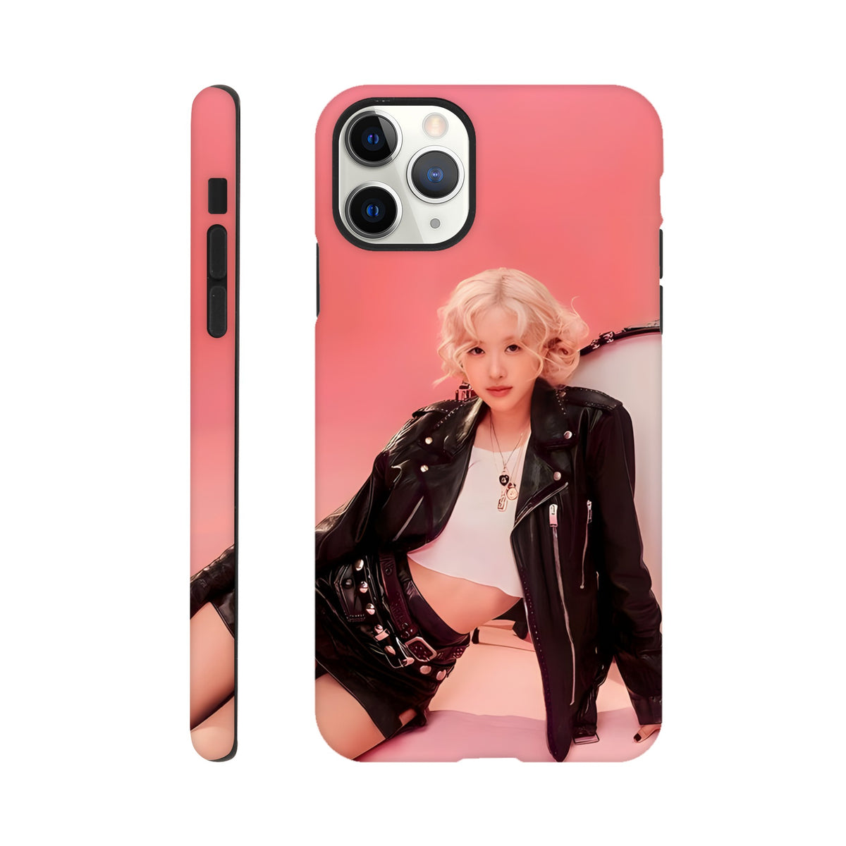 Protective Rosé Blackpink case with snug iPhone fit