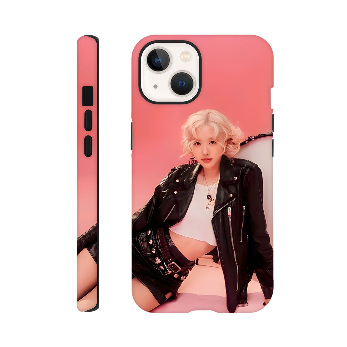 Dual‑layer Rosé phone case offering strong drop protection
