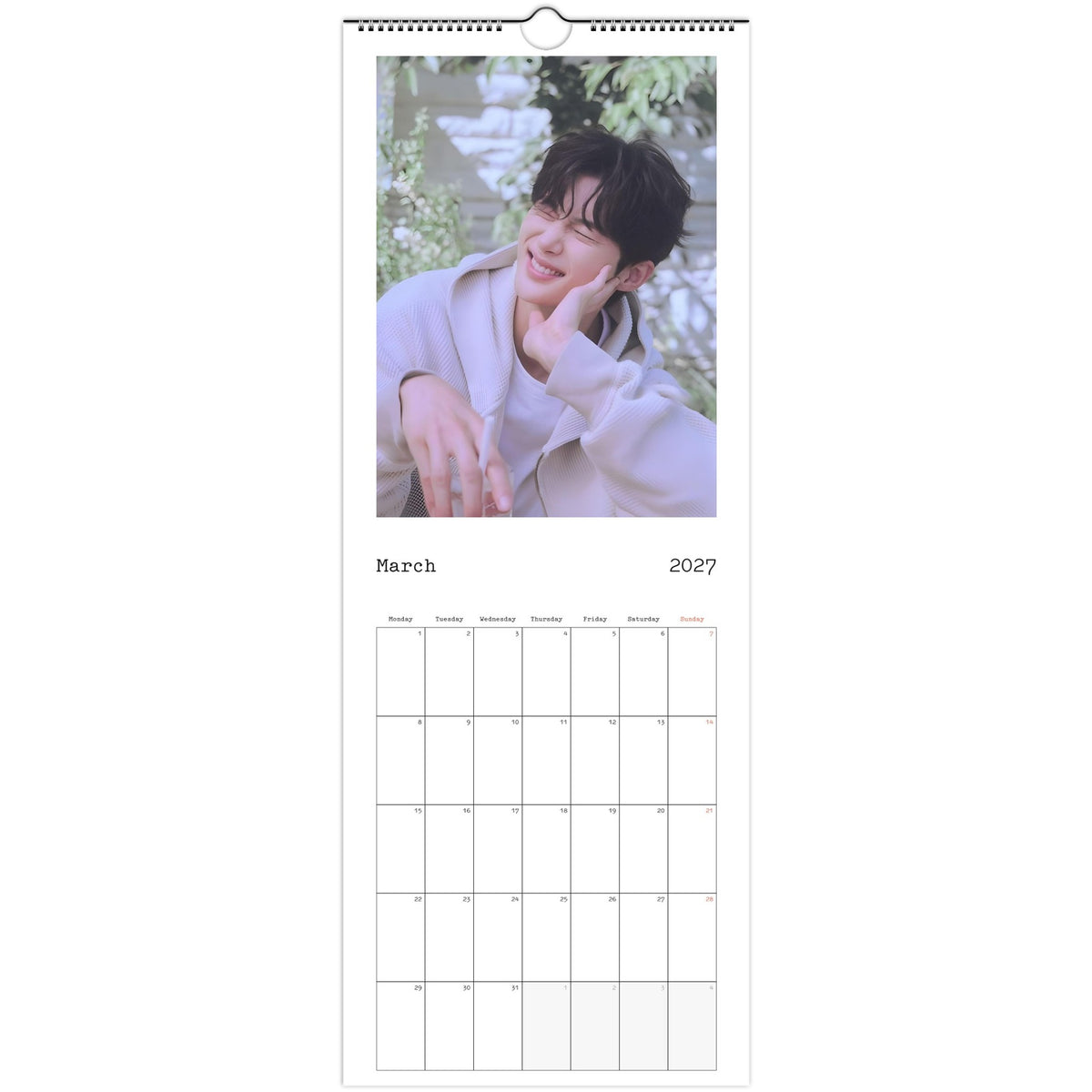 Byeon Woo‑seok calendar March photo