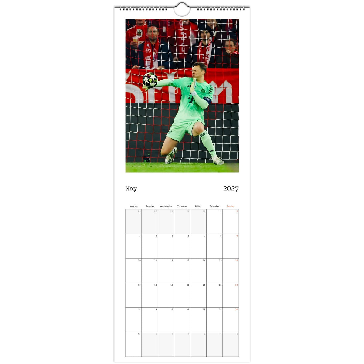 Bayern Munich Calendar 2027 May photo