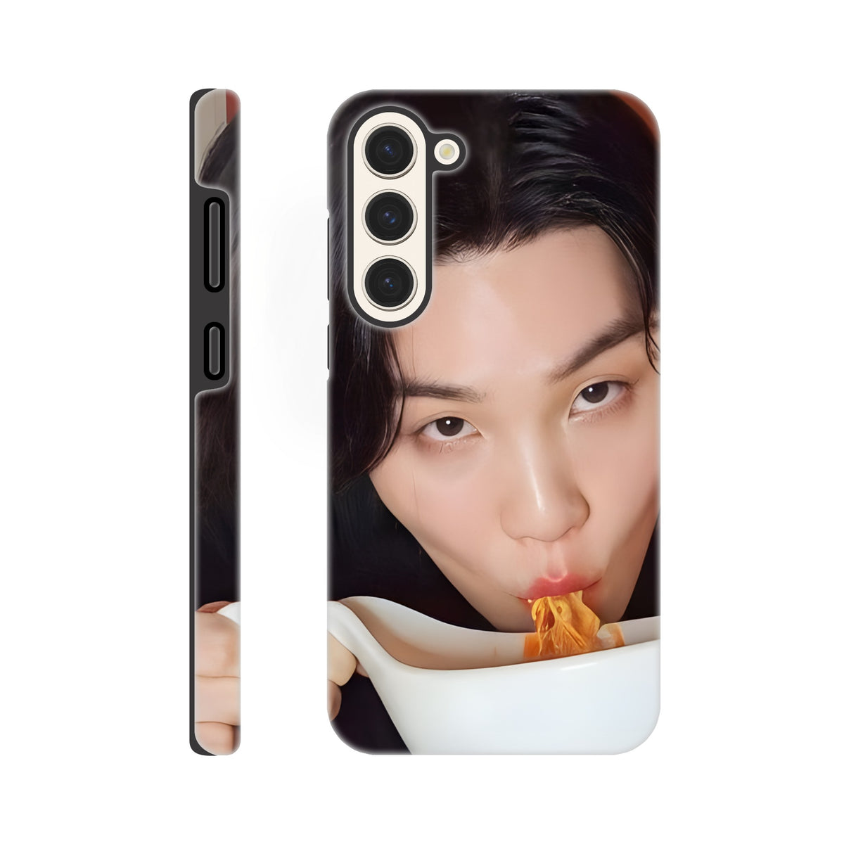 Yoongi eating noodles Samsung cover