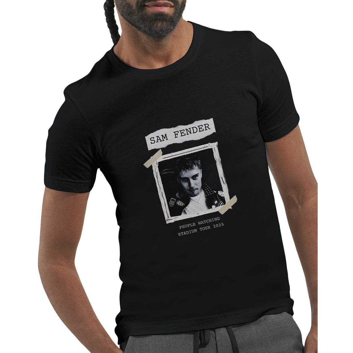 People Watching Stadium Tour 2025 t‑shirt with minimalist design