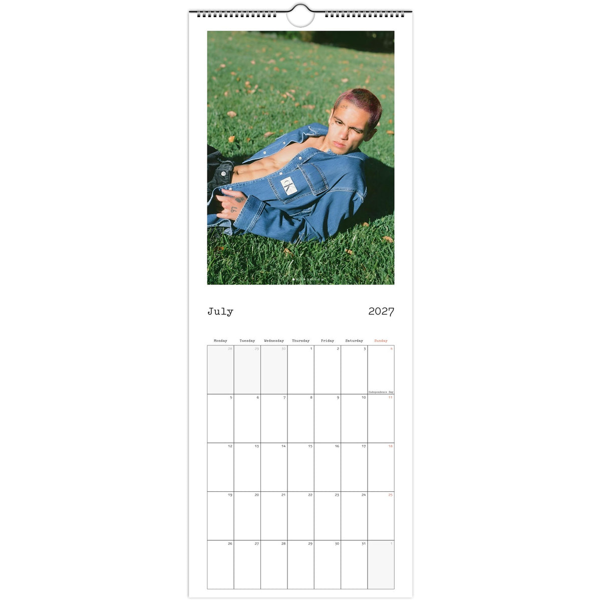 Dominic Fike calendar July photo