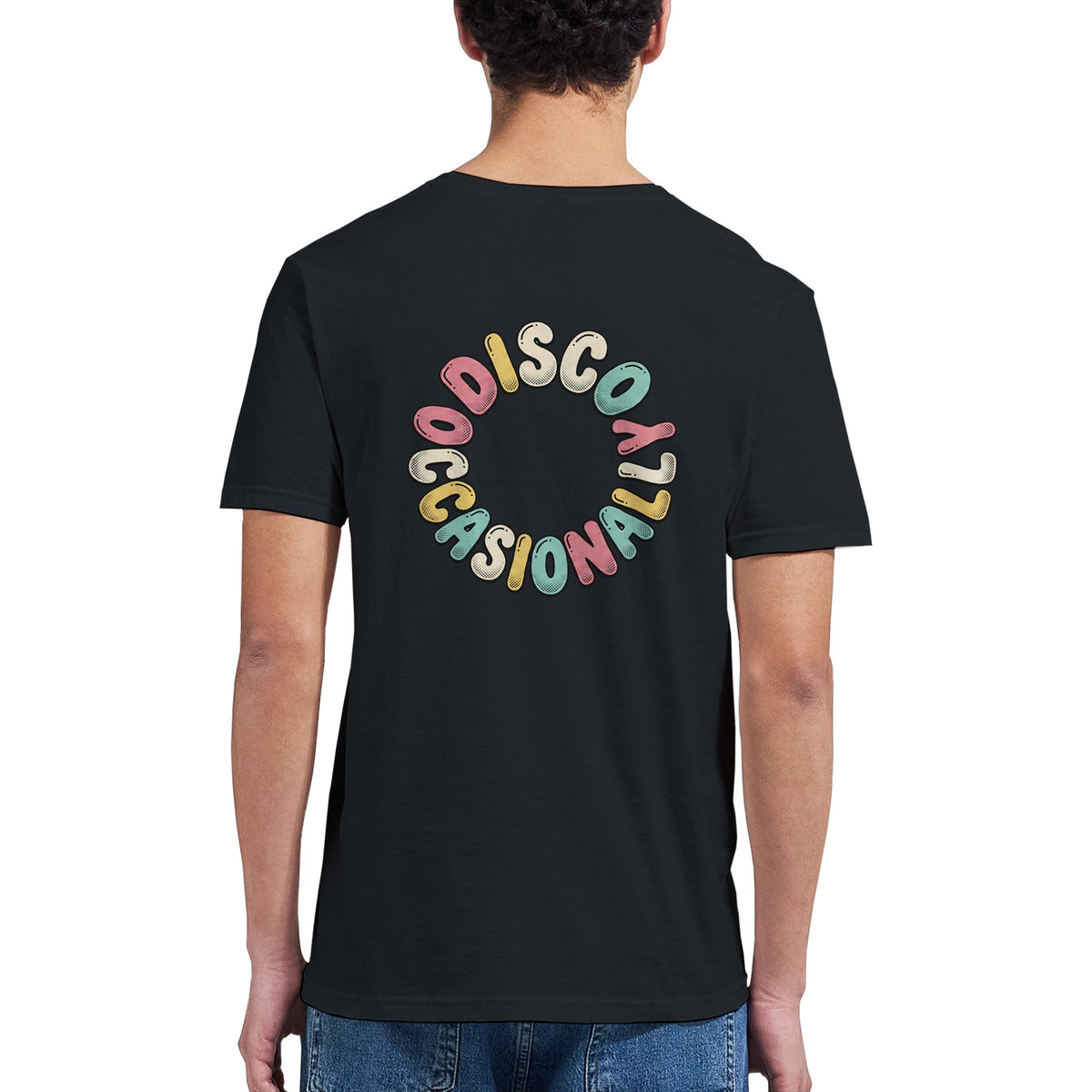 Disco Occasionally back print shirt