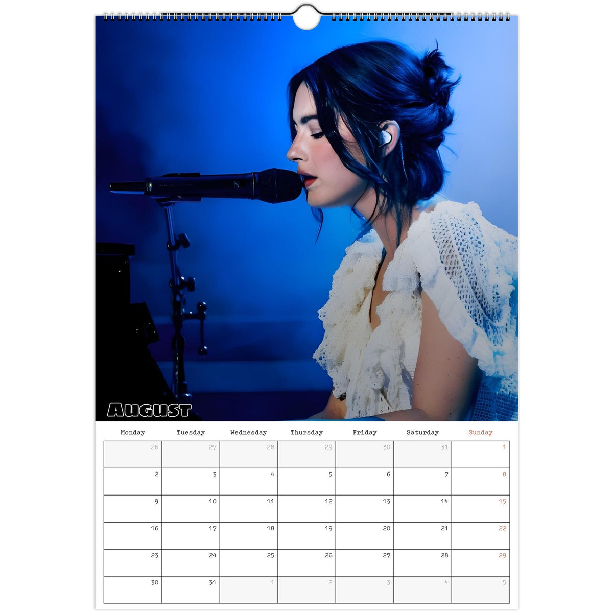 August Gracie Abrams Calendar photo 