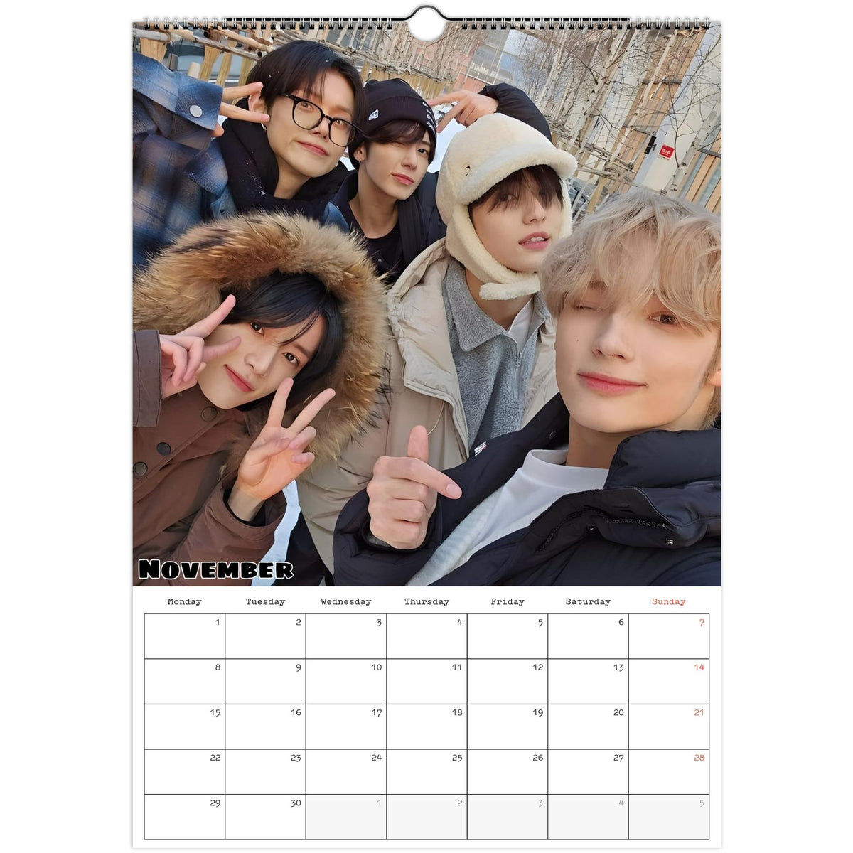 TXT calendar November 