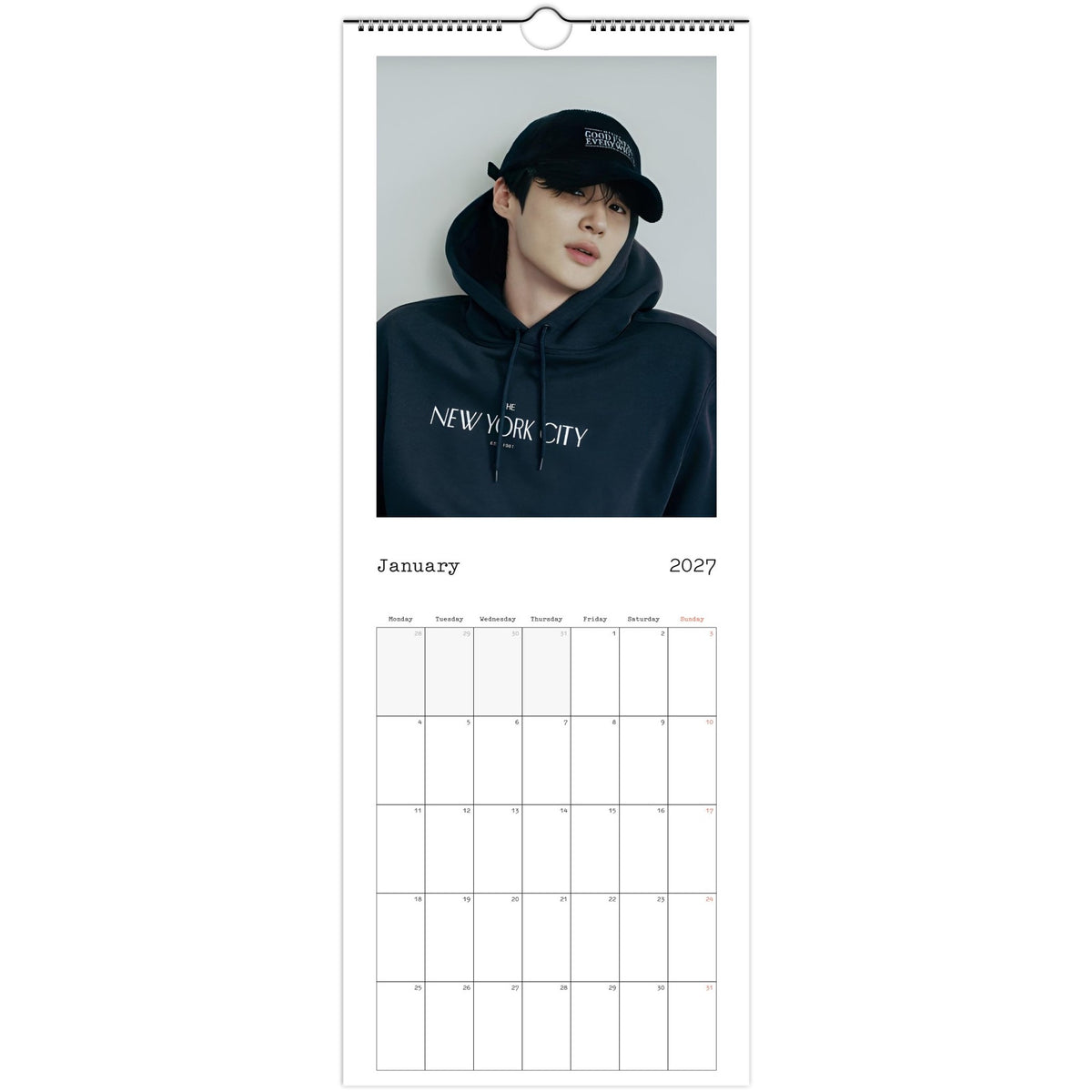 Byeon Woo‑seok calendar January photo