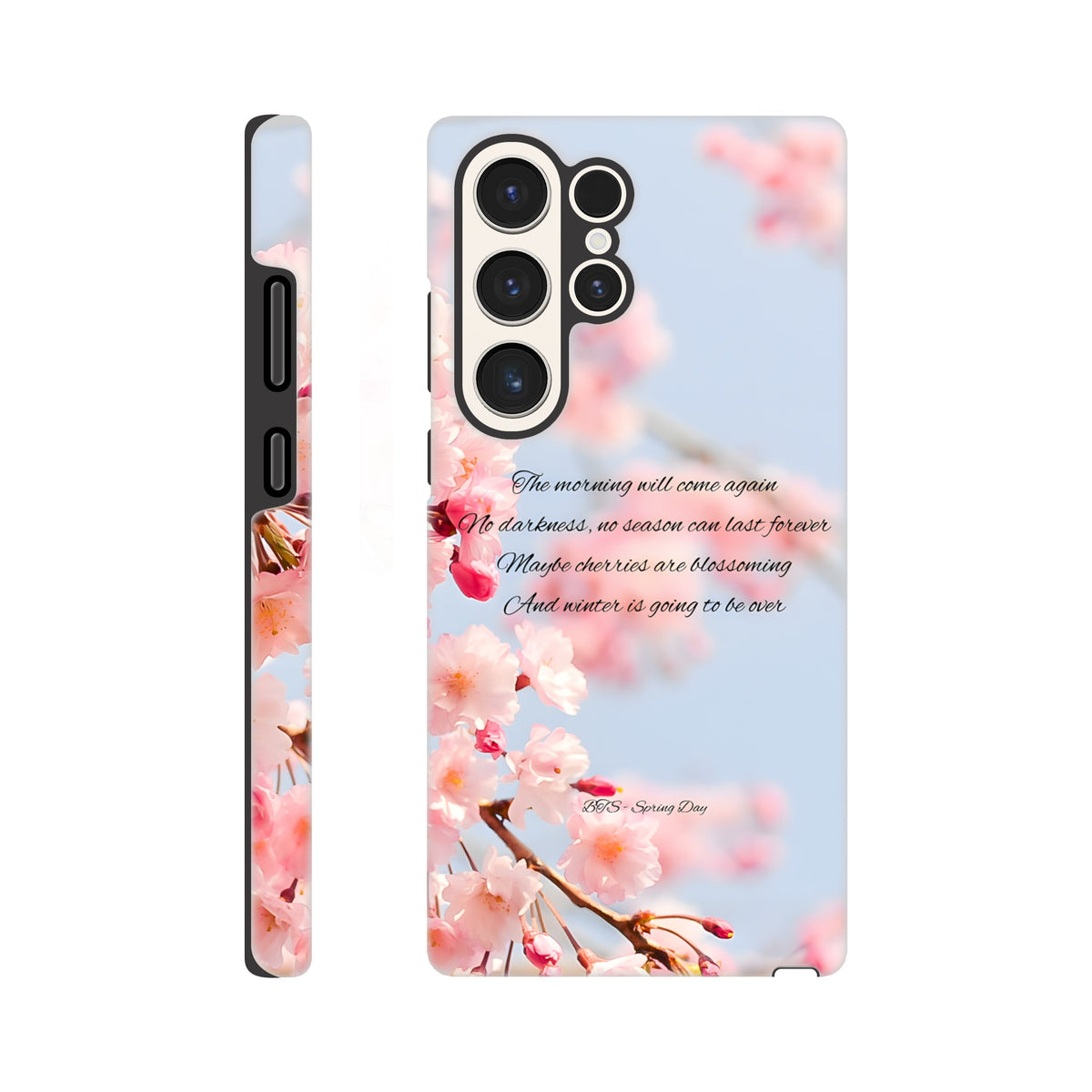 Durable Samsung tough case inspired by BTS Spring Day visuals