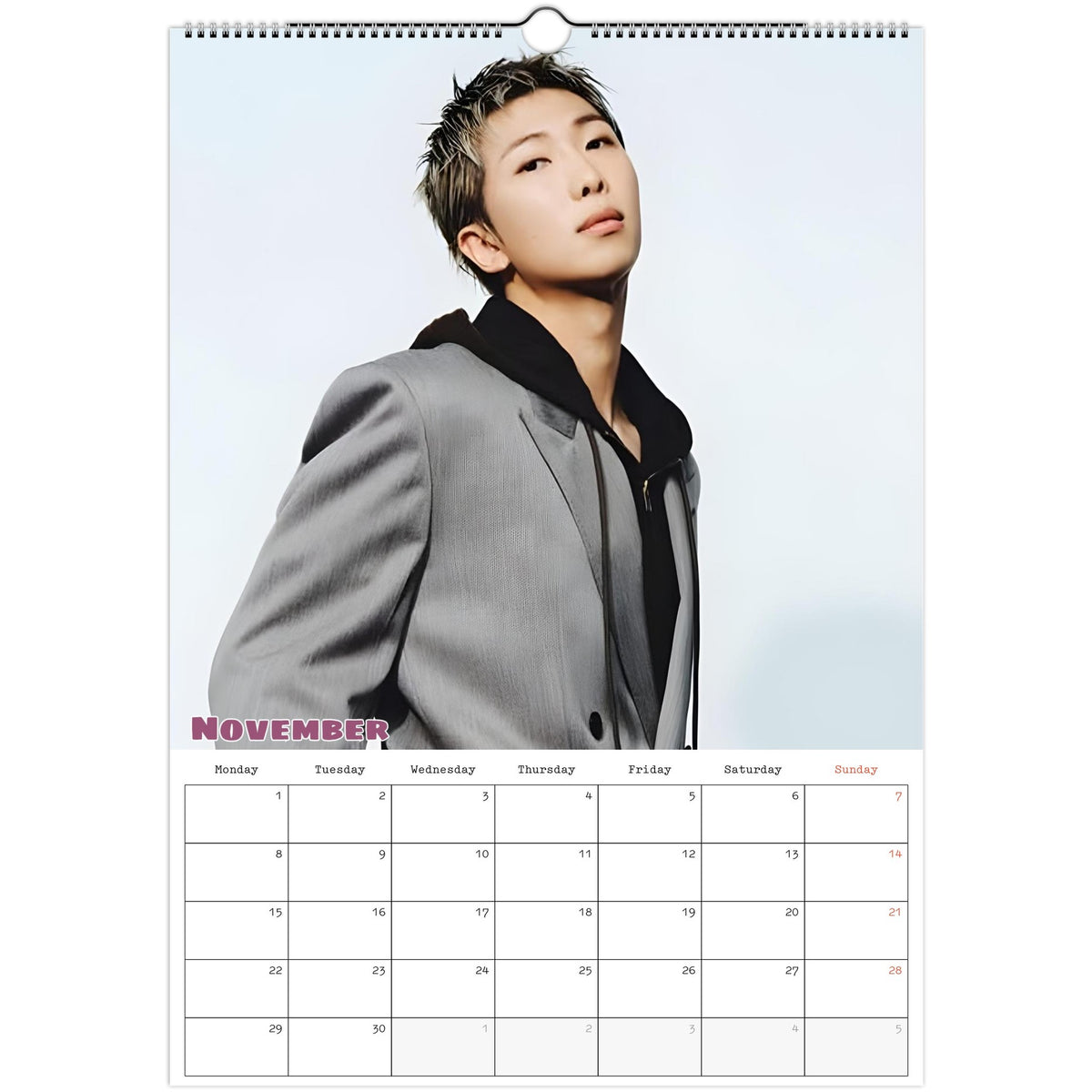 RM Calendar 2027 November photo