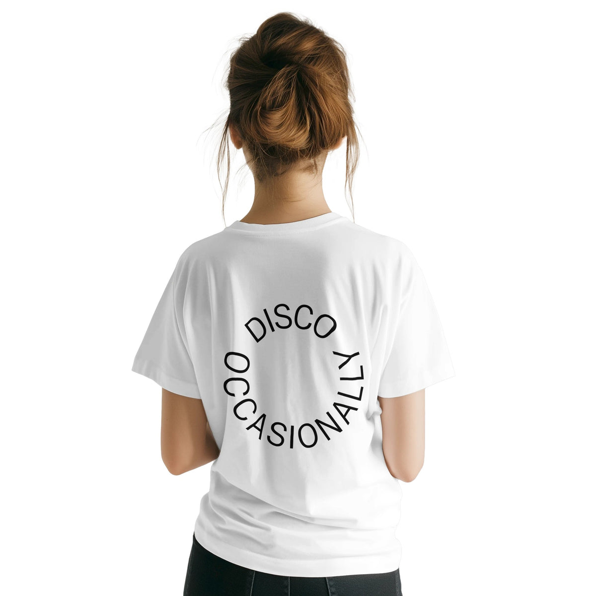 Harry Styles Disco Occasionally circular back print tee