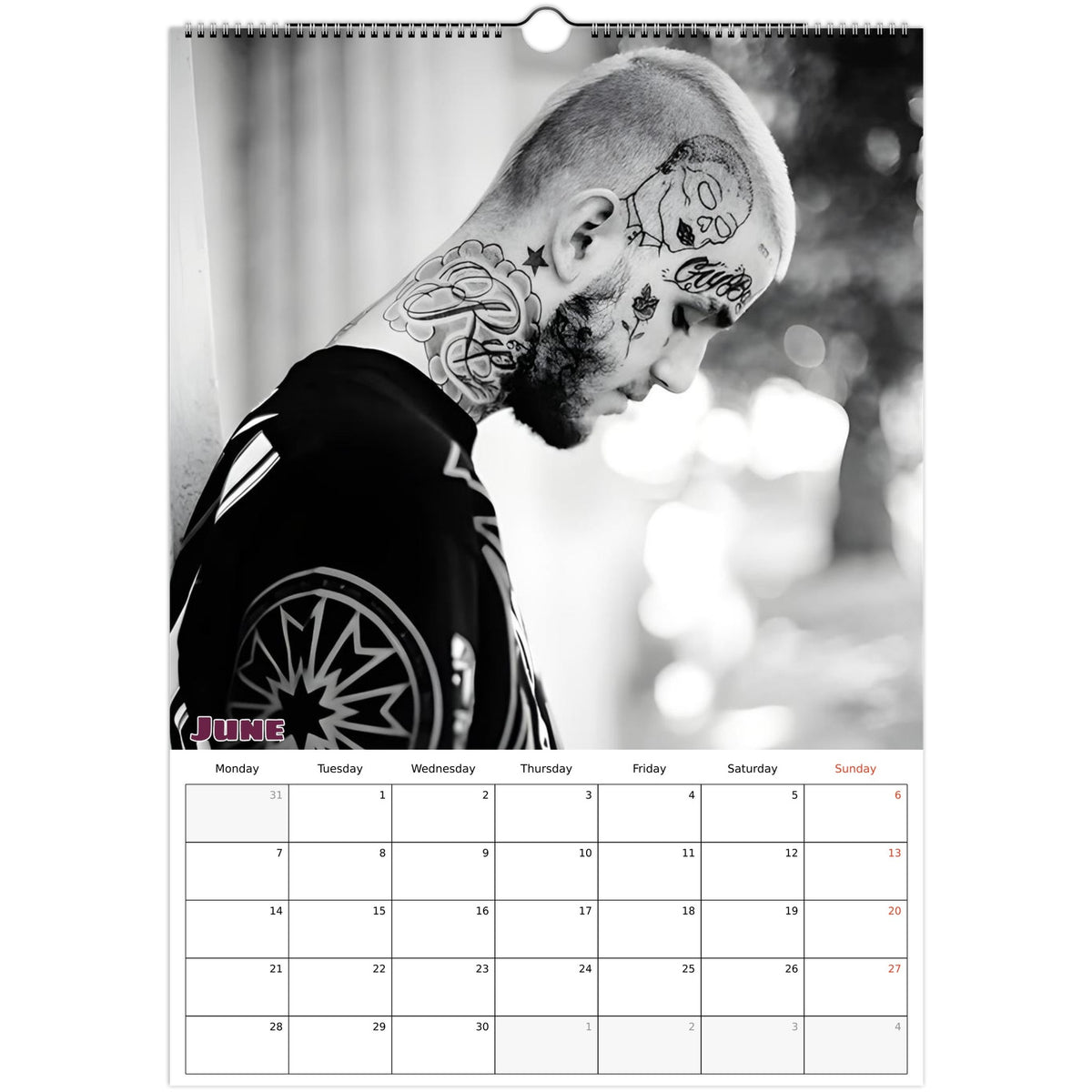 Lil Peep Calendar 2027 June photo