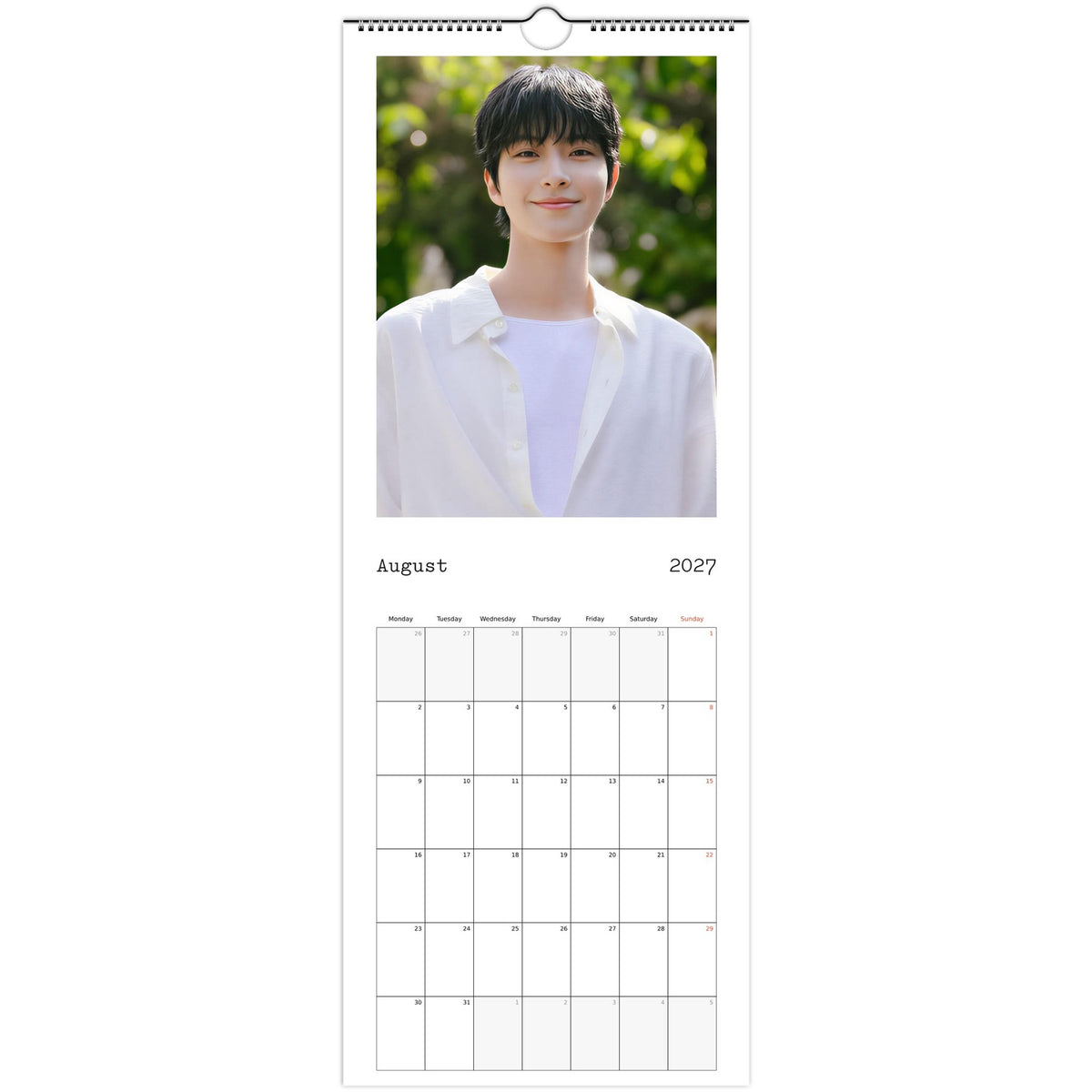 Hwang In‑youp calendar August photo