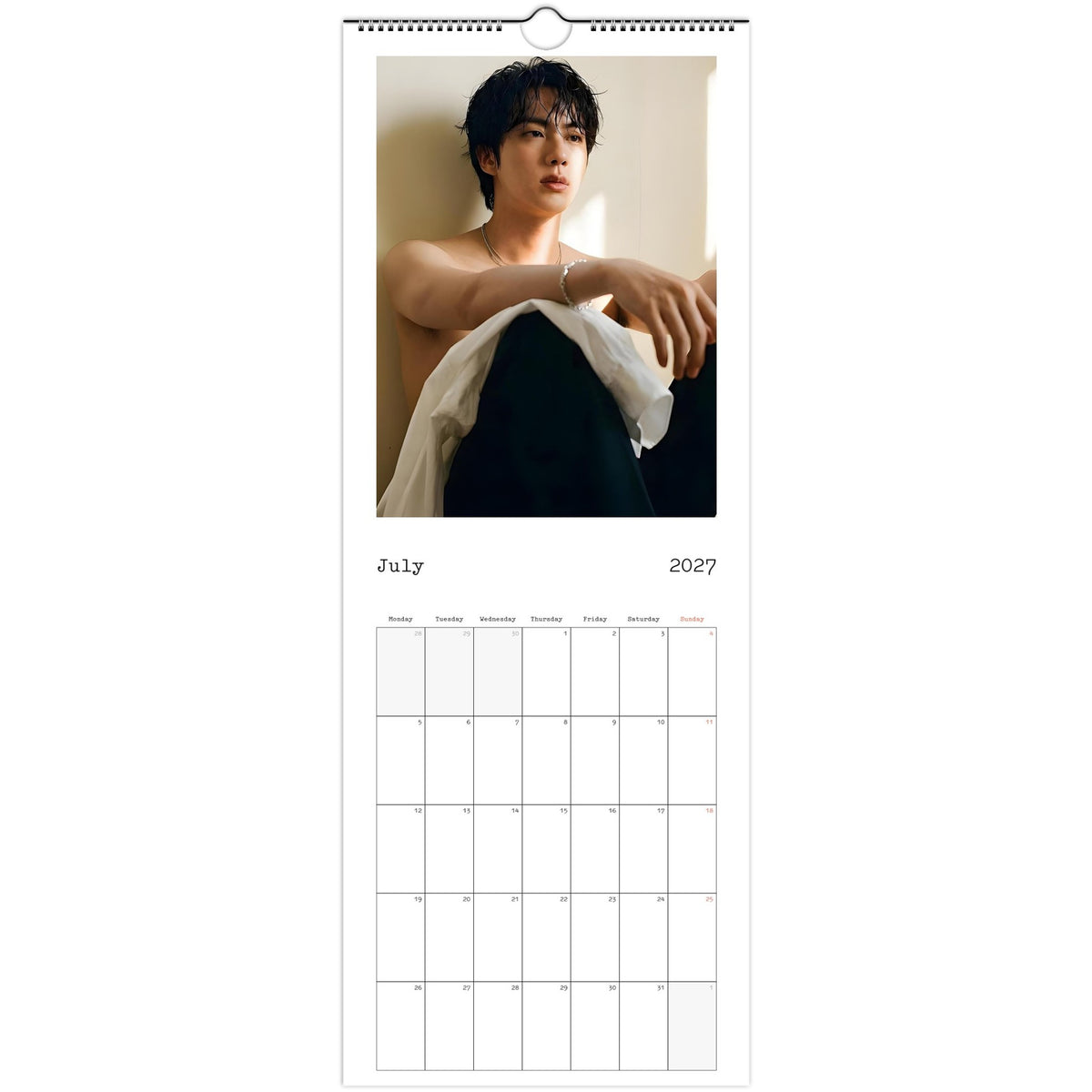 BTS Jin Calendar July portrait