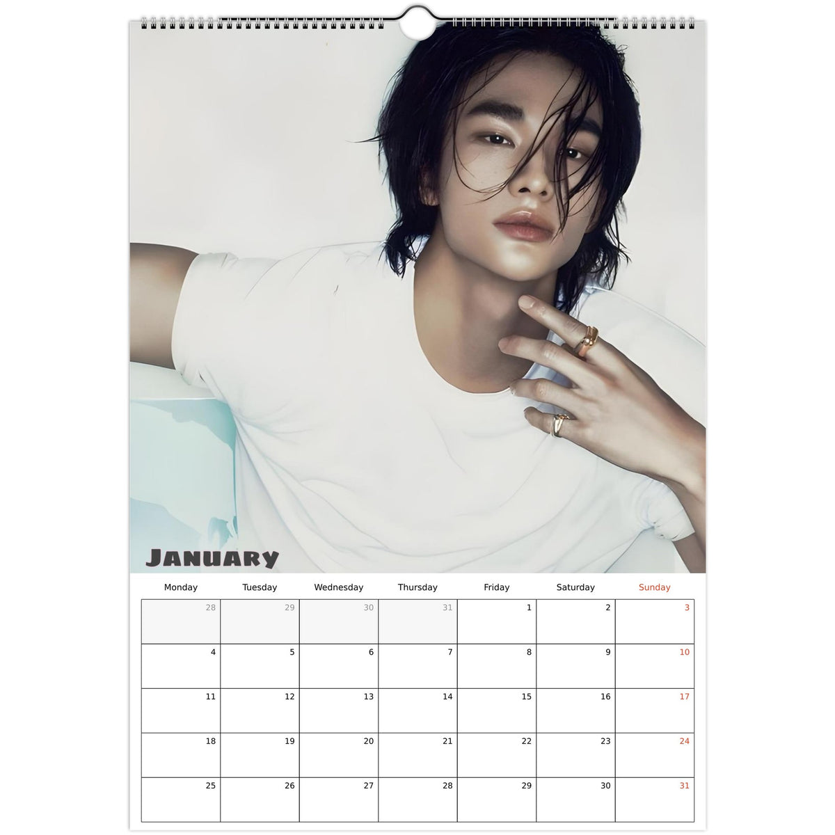 Stray Kids Hyunjin Calendar 2027 January photo