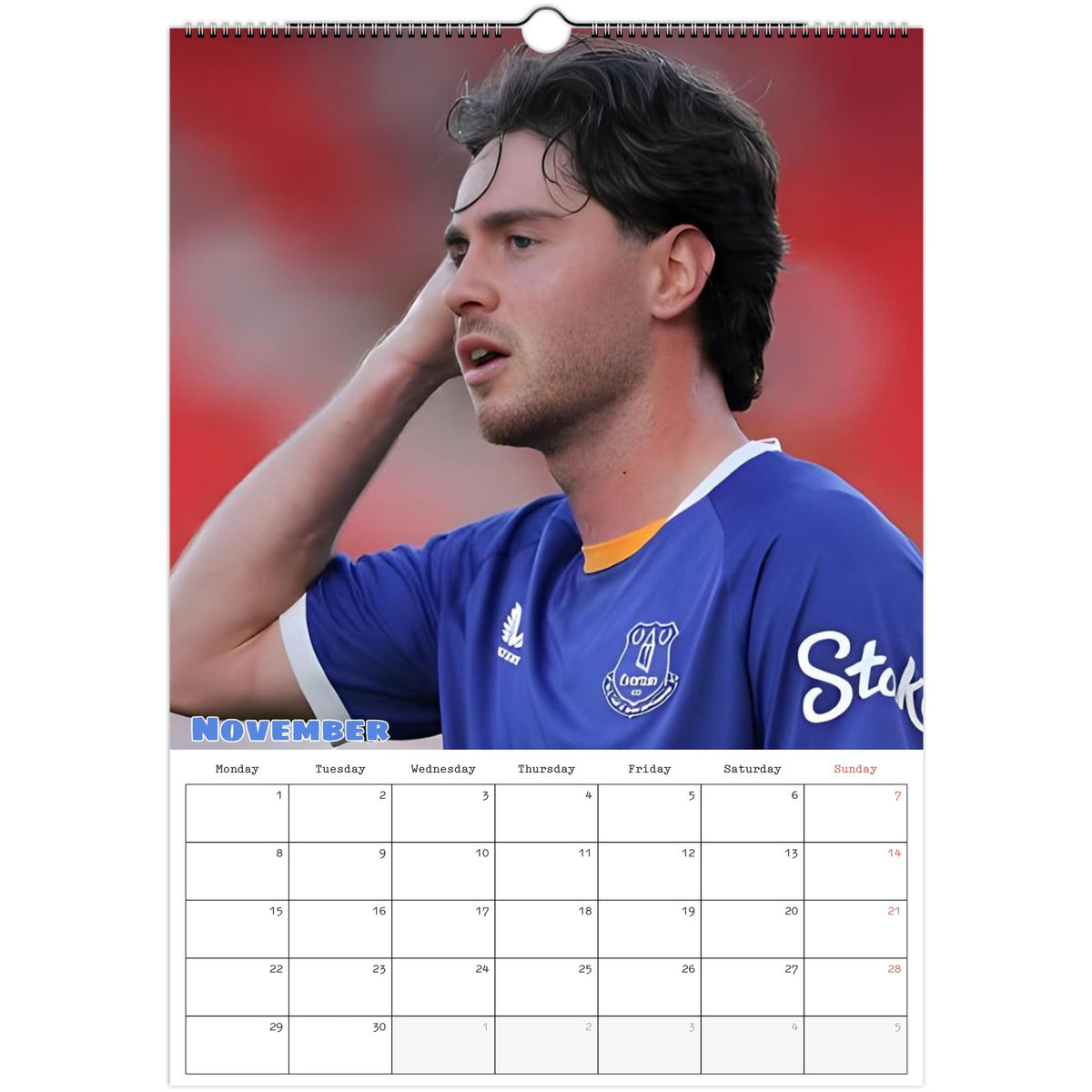 November Everton Calendar photo