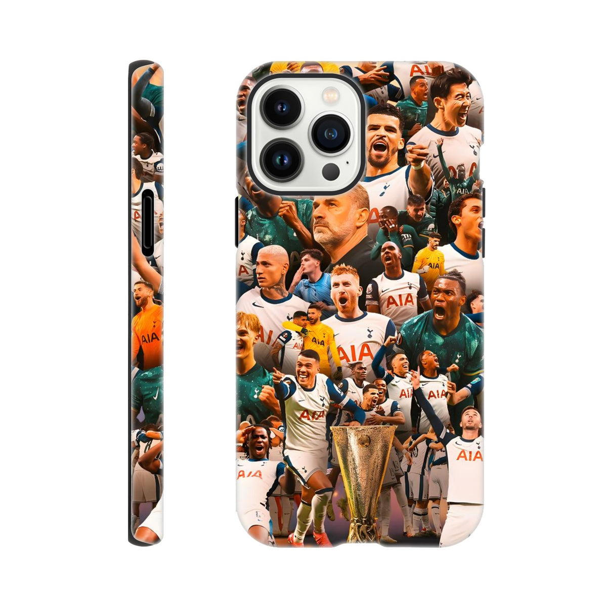 Spurs trophy montage iPhone case