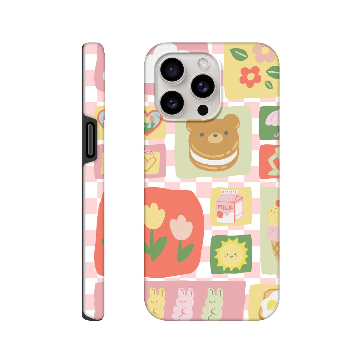 Kawaii‑style iPhone case featuring adorable pastel artwork