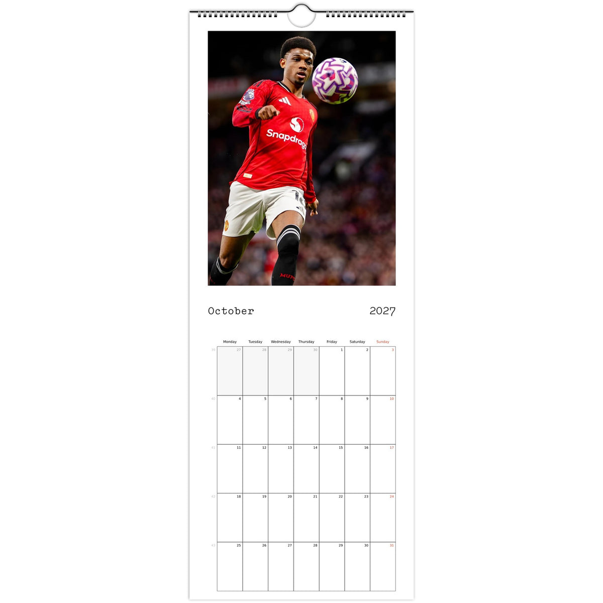Manchester United October page 