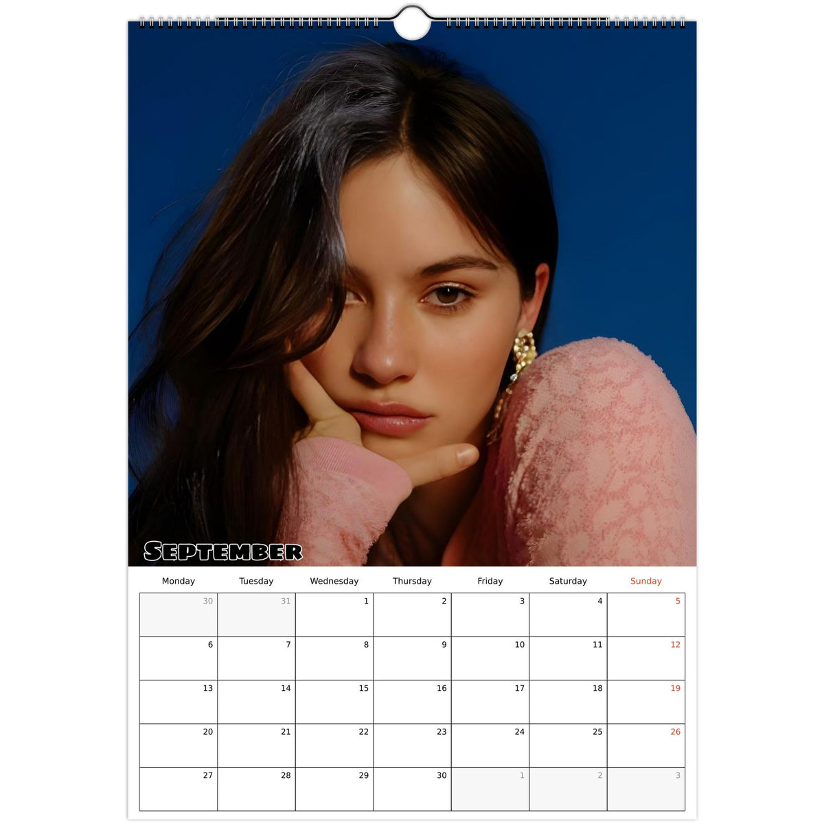 September Gracie Abrams Calendar photo 