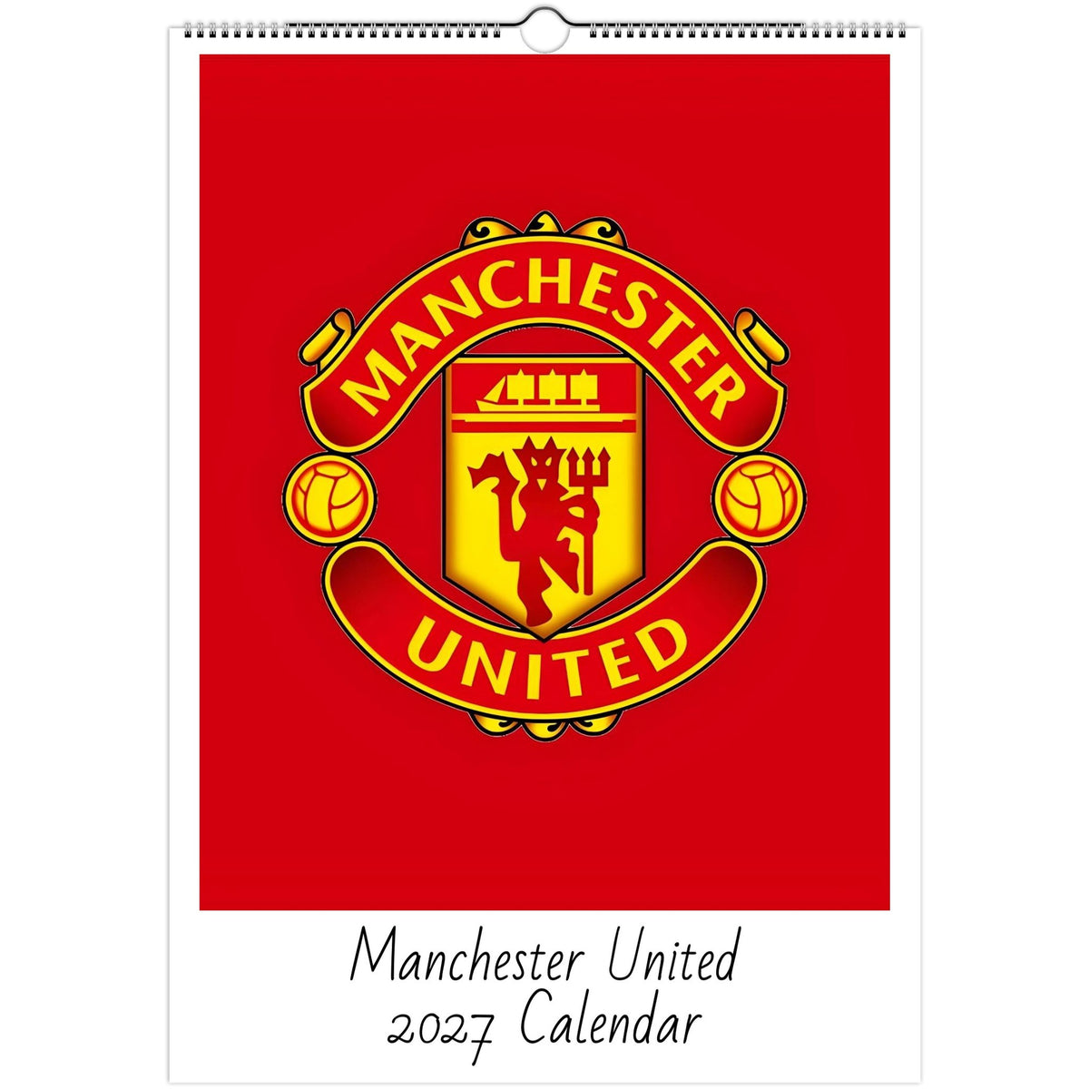 Manchester United 2027 calendar cover 