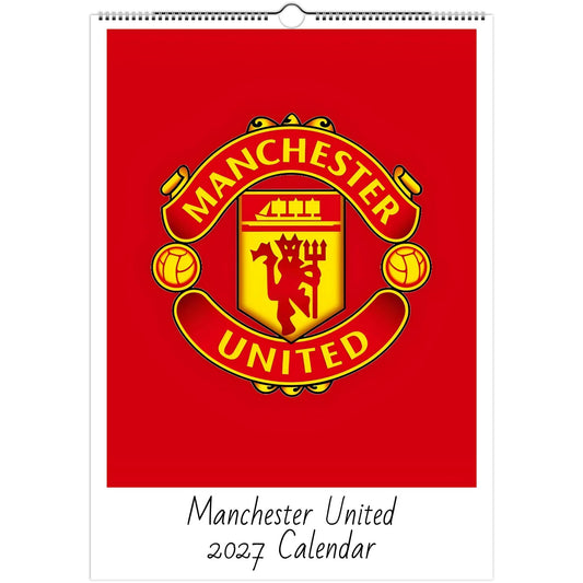 Manchester United 2027 calendar cover 
