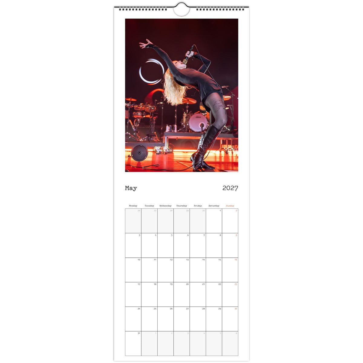 Hayley Williams Calendar May page
