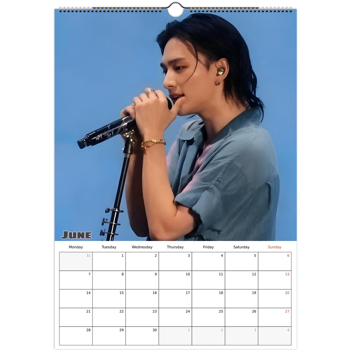 Stray Kids Hyunjin Calendar 2027 June photo