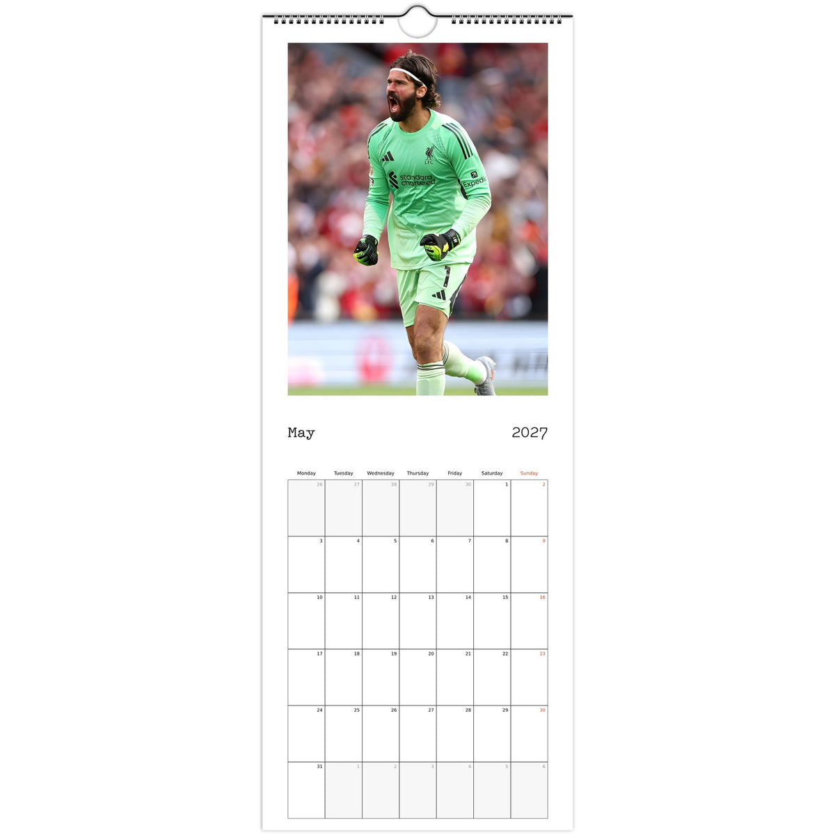 Liverpool Calendar May page
