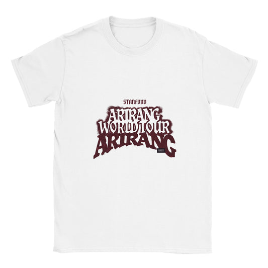 White BTS Arirang 2026 Stanford 26 t‑shirt