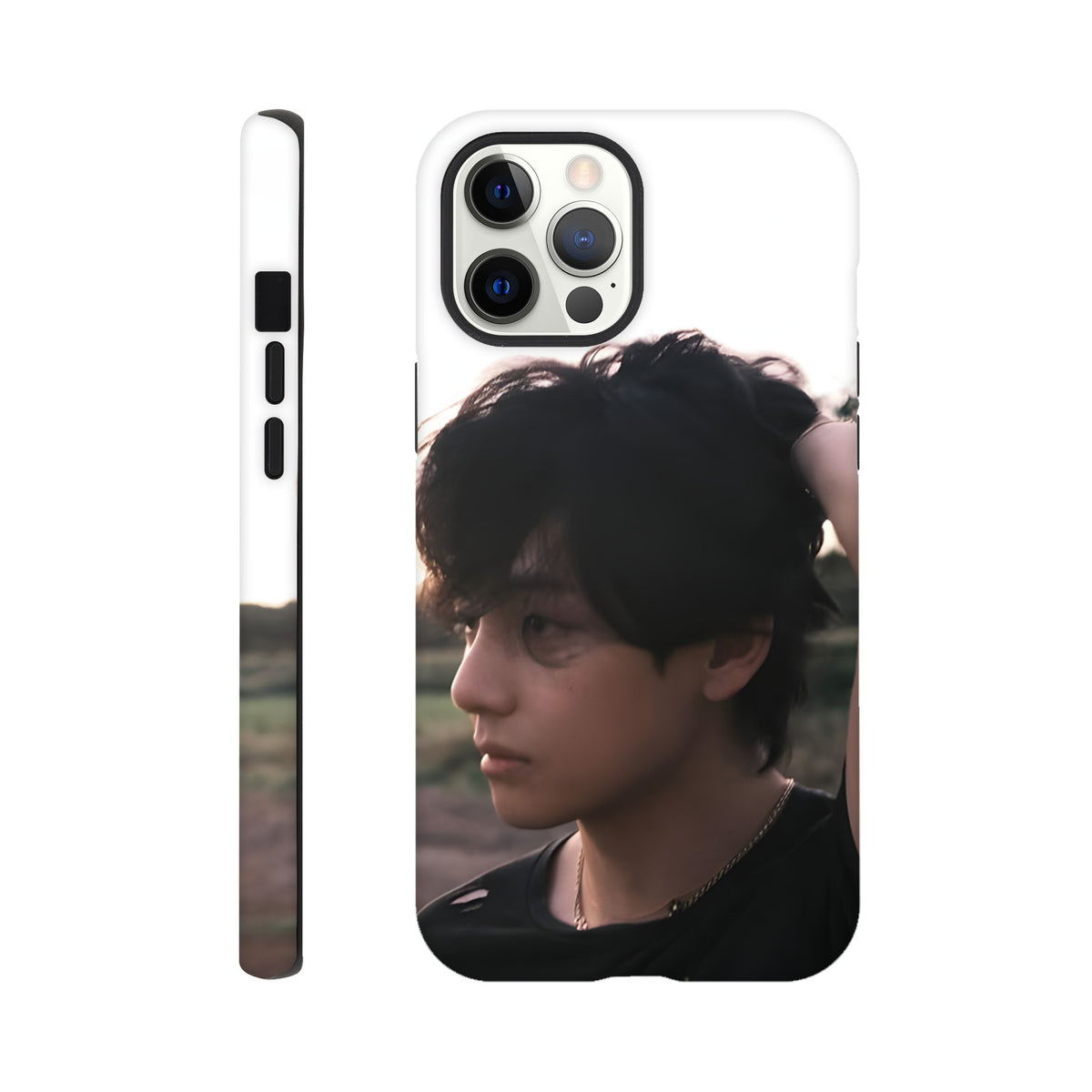 BTS Taehyung iPhone tough case with premium K‑pop design