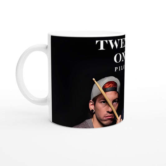 Twenty One Pilots white 11oz ceramic mug
