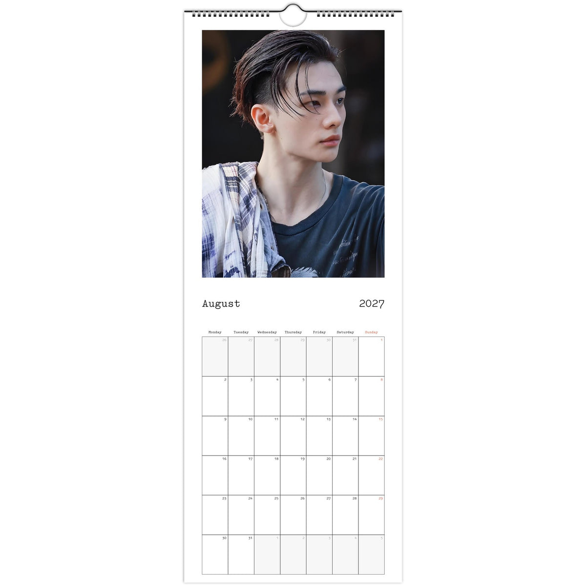 Stray Kids Hyunjin Calendar 2027 August photo
