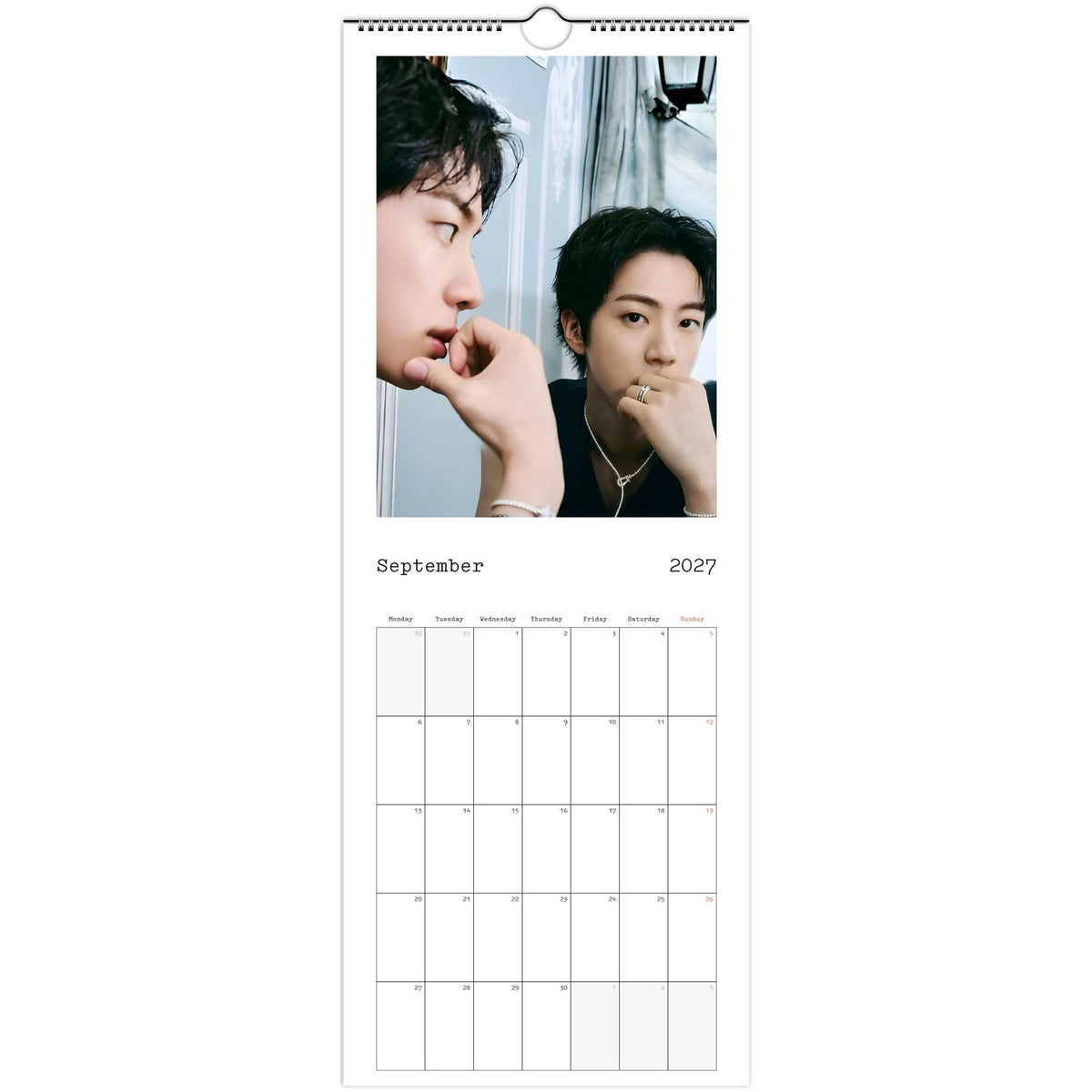 BTS Jin Calendar September portrait