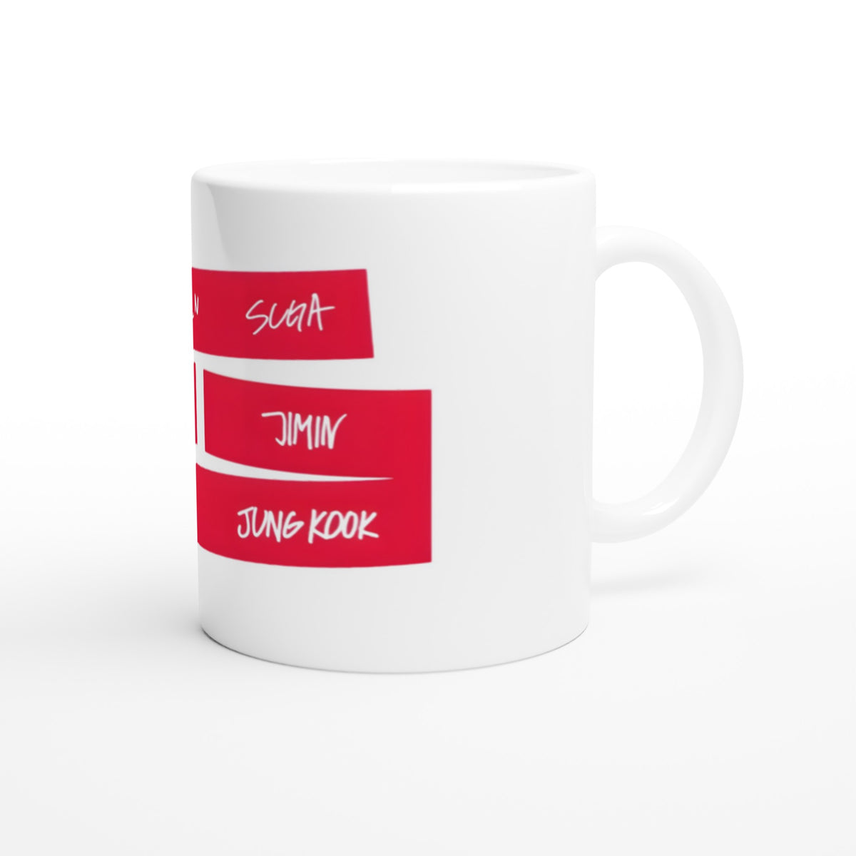 BTS members text design mug for ARMY