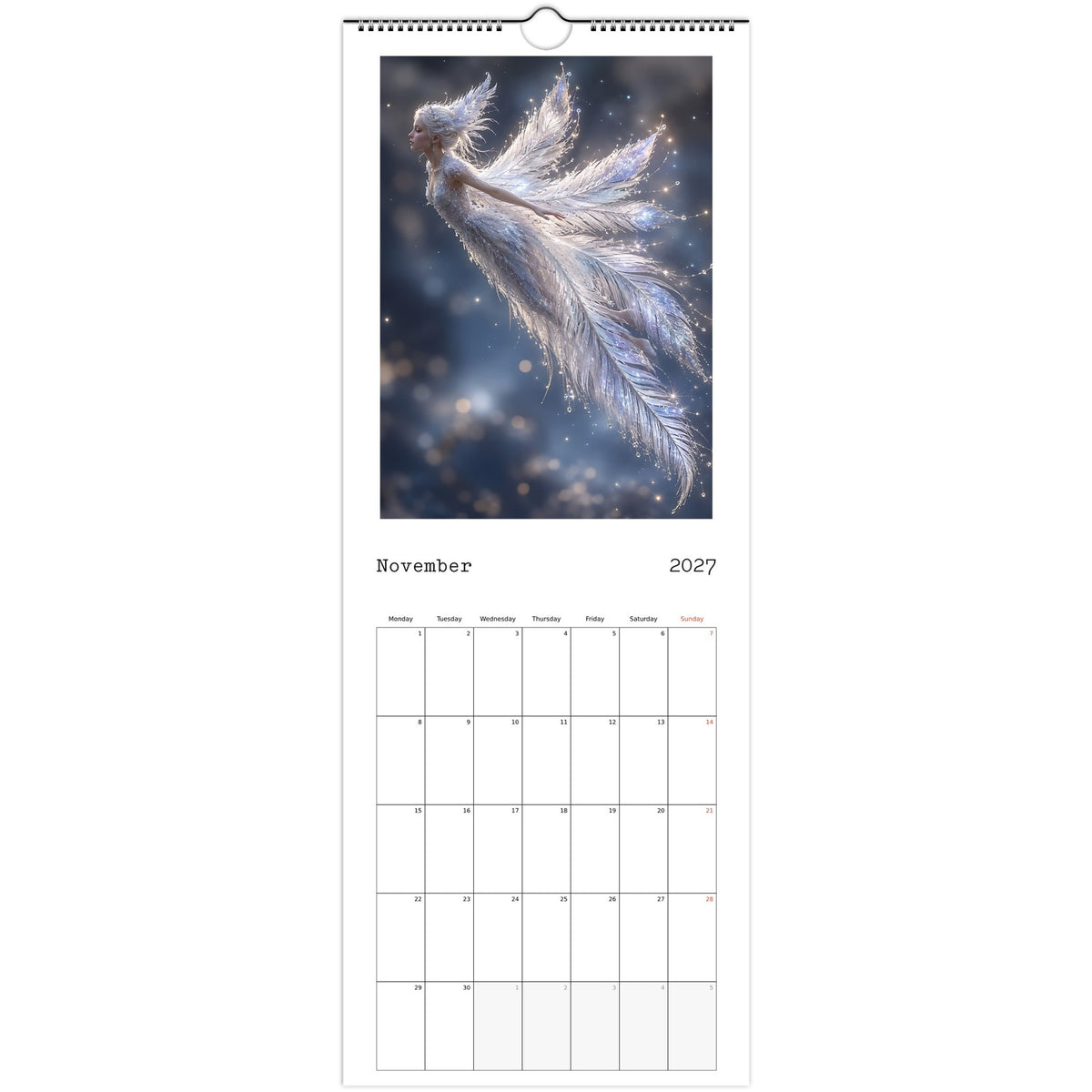 Fairies calendar 2027 November photo