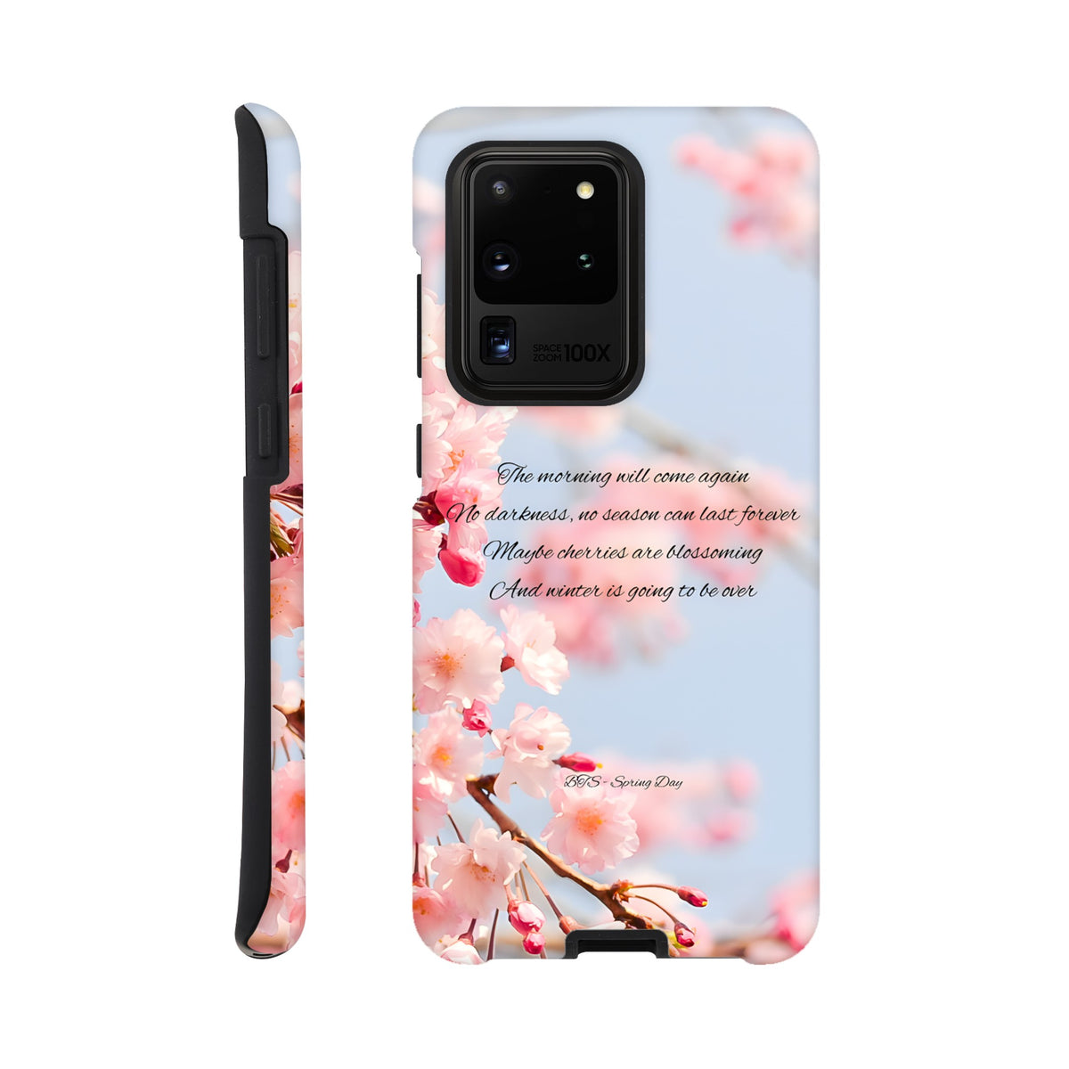 Stylish Samsung tough phone case with Spring Day inspired artwork