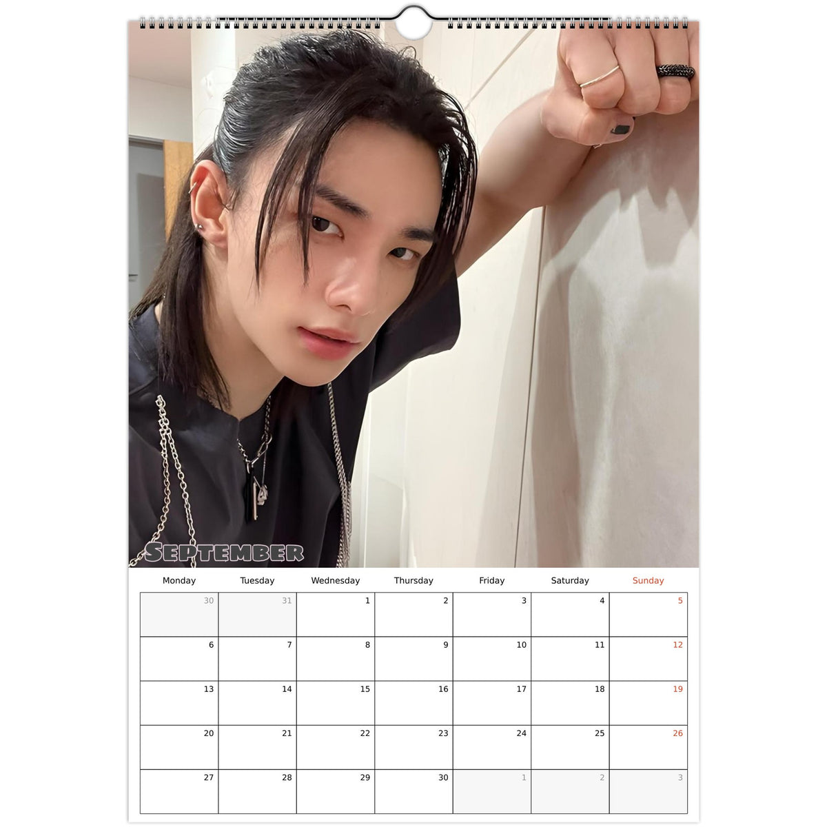 Stray Kids Hyunjin Calendar 2027 September photo