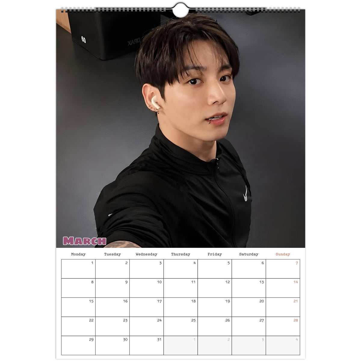 Jungkook Calendar 2027 March photo