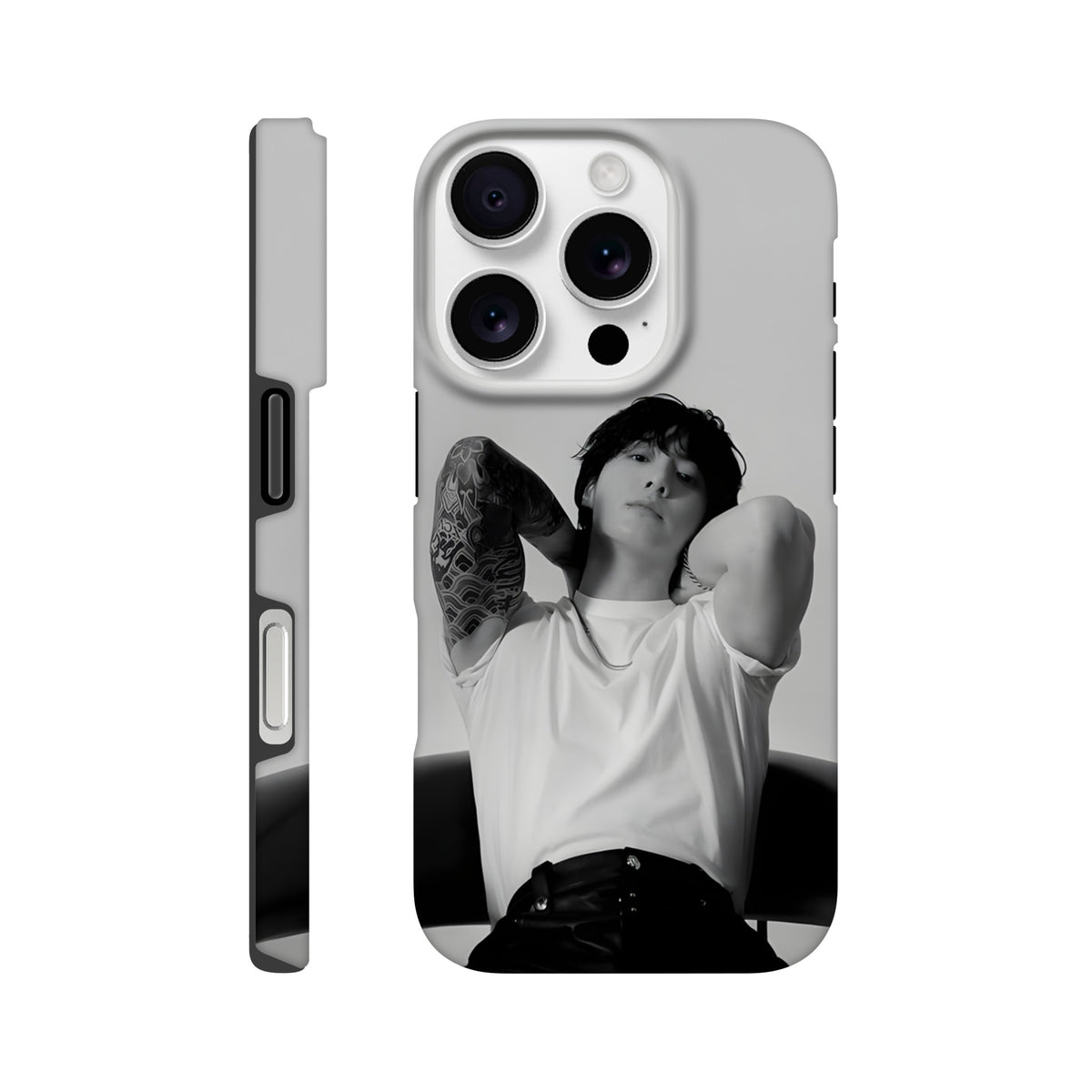 Jungkook iPhone tough case with scratch‑resistant outer shell