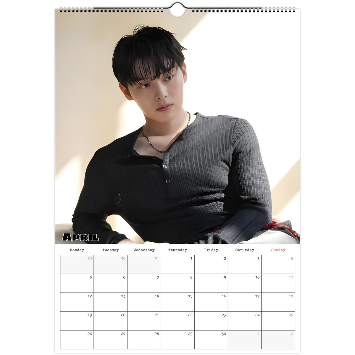 Choi Hyun‑wook calendar April photo